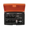 Bahco 22 Piece Stubby Ratchet Screwdriver 1/4" Bit Holder &