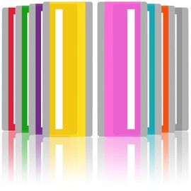 16 Pieces Professional Dyslexia Coloured Reading Overlays And Window Reading Ruler Overlays - Dyslexia Aids and Visual Stress Specialists (Mixed Colors)