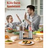 Electric Salt and Pepper Grinder Set with Storage Base, Stainless