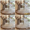 URROMA Linen Round Doily,20 * 20in Beige Table Cover with