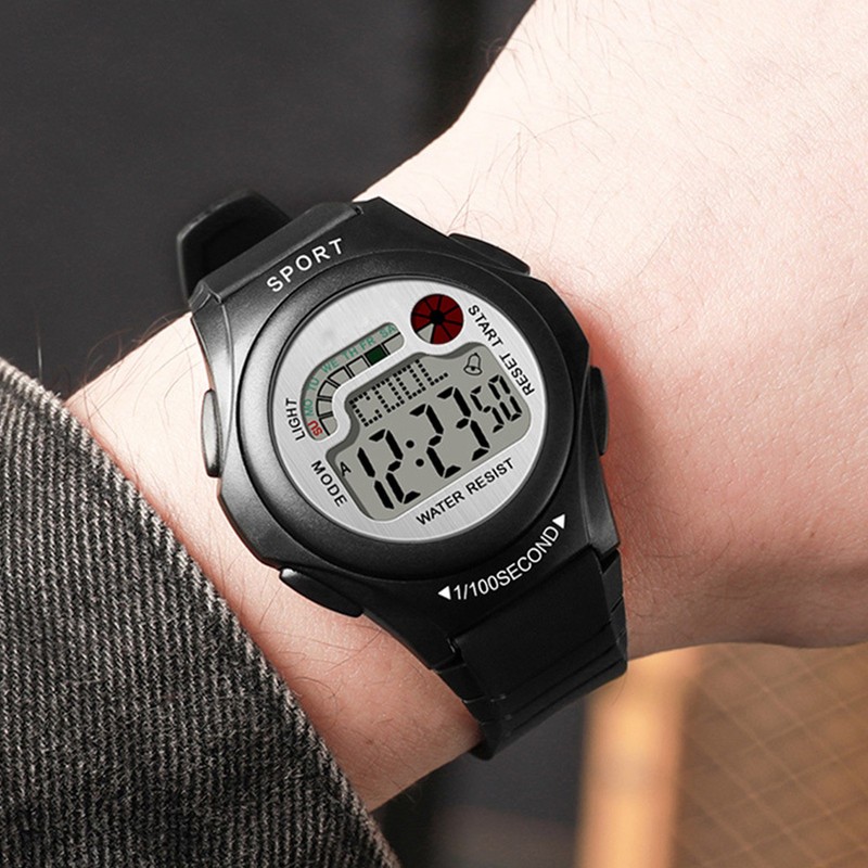Women Men Digital Waterproof Sports Watch Surfing Watch Multifunctional Watch