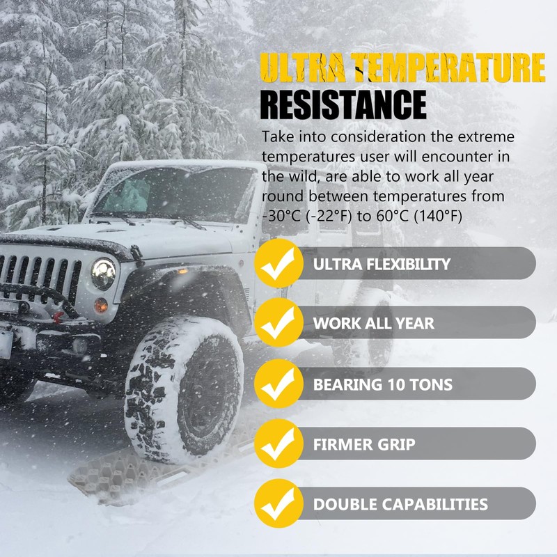 BUNKER INDUST Off Road Traction Boards, Pair Recovery Tracks Traction