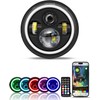 Largoods 7 Inch Headlight, LED Bike, RGB DRL Function, Hi&Lo