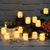 24 Velas Led Ambar Parpadeantes Para Decorar Fiestas Boda Xv