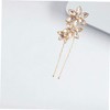 Minkissy Bride Headwear Jewelry Diamond Alloy Flower U-shaped Hairpin for
