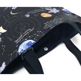 47023 Lesson Bag, Boys, Girls, All Black, Cool Black, Universe (Black) & Black, Lesson Bag, School Entrance, Okeiko Bag, Picture Book Bag, Handmade, Made in Japan