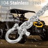 Stainless Steel Chain, with Shackles Metal Link Chain Lsqurel Heavy