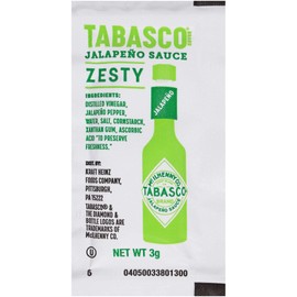 Tabasco Hot Sauce | Jalapeno Sauce | Case of 200 Packets