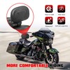 KAHCOP Adjustable Driver Backrest with Pad, Motorcycle Seat Accessory Compatible