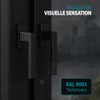 Vooxa Exclusive Aluminium Window Handle, Jet Black RAL9005 (35 mm),