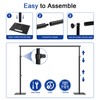 Hecis 8.5x10ft Backdrop Stand, Adjustable Photography Background Frame, Heavy Duty
