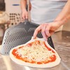 NUTUNI Perforated Pizza Peel, 16" Aluminium Pizza Paddle, Large Pizza