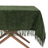 Traditional Large Cotton Chenille Covers Tablecloth Non Iron Dining Party