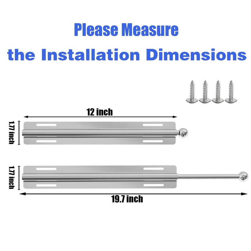 Valet Rod 12 Inch, Valet Rod for Closet Pull Out,