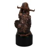 Wall Street Stock Market Charging Bull Trouncing Bear Statue With