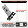 Aglehome Matte Black Pocket Door Hardware with Indicator, Contemporary Privacy