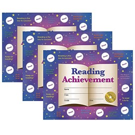 Hayes Publishing Certificate & Reward Set, 8.5-inch x 11-inch, Reading Achievement, 30 Per Pack, 3 Packs (H-VA807-3)