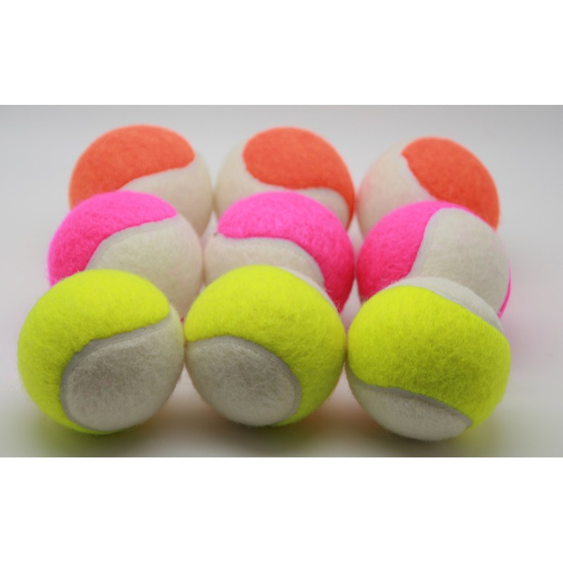 Price's 2 Tone Colour tennis Balls Mixed pack(set of 6)