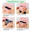 LTWQLing Mini Trash Can with Lid - Removable Small Garbage
