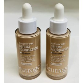 Neutrogena ⭐LOT OF 2⭐ Neutrogena Healthy Skin Sensitive B5 Skin Serum Foundation #02 MEDIUM