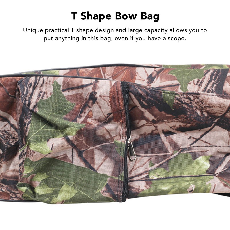 T Shape Bow Bag Thickened Adjustable Shoulder Strap Smooth Zipper