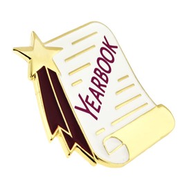 PinMart Yearbook Scroll School Award Lapel Pin – Scholar Reward Pin – Student Achievement for Scholastic Excellence – Education Study Performance Honor for Pupils