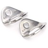 2Pcs Climbing Hangers Stainless Steel Durable Sturdy Smooth Convenient Rock