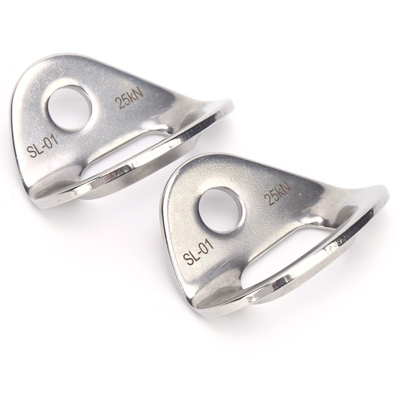 2Pcs Climbing Hangers Stainless Steel Durable Sturdy Smooth Convenient Rock