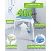 Space-Saving Triangular Shower Chair for Inside Shower with EVA Pad,