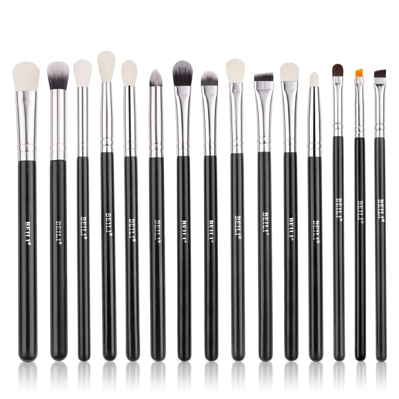 BEILI Juego de brochas de maquillaje de ojos 15 piezas