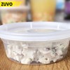 Zuvo Plastic Sauce Containers with Lids - 08 OZ (24