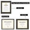 FramePro 14x17 Diploma Frame with Black over Gold Mat, 16x20