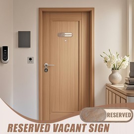 Bathroom Occupied Sign | Vacant Reserved in Use Sign Door Indicator,Available Unavailable Busy Private Indicator Wooden Decor for Meeting, Event, Working