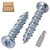 SKIR'CO (Pack of 20) Zinc Plated 7.5 x 42mm Concrete