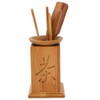 6Pcs Bamboo Chinese Gongfu Tea Set, Tea Bucket Tea Spoon