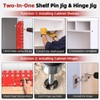 11-Hole Shelf Pin Jig and Hinge Jig 2-in-1,1/4 Inch and