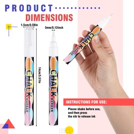 MotiMind 2 Pcs Metal Marking Paint Pen Washable Removable Industrial Marker Industrial Marking Paint Pen Wet Erase White Automotive Paint Pen for Construction, Fabrication, Welders, Pipefitter