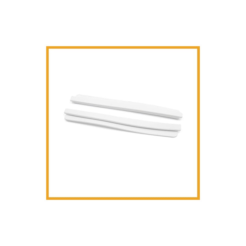 Partuto 8pcs White Plastic Car Body Door Side Edge Anti-collision