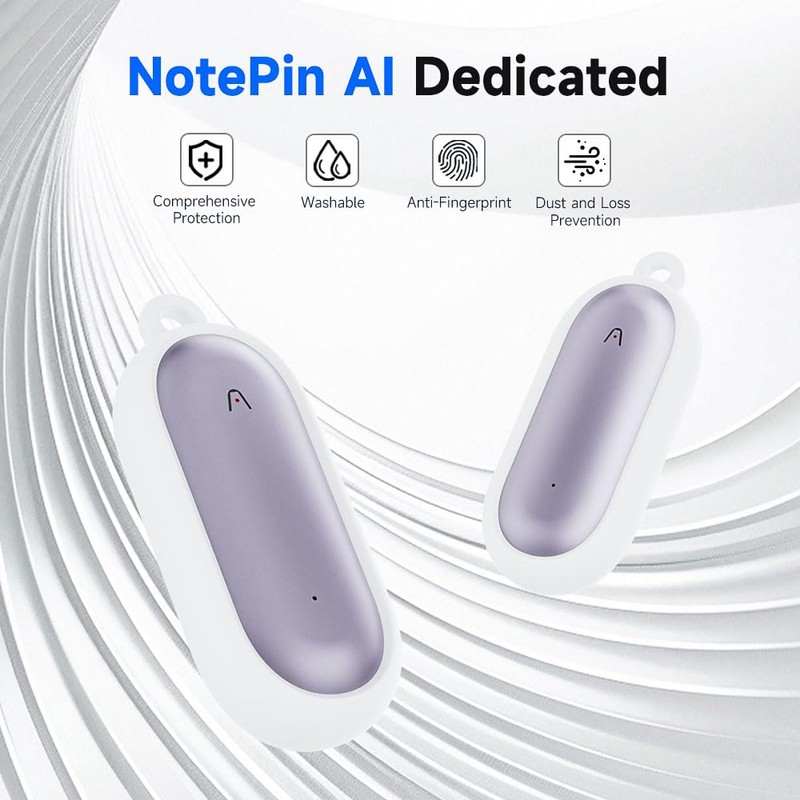 Tedubax Silicone Case PLAUD NotePin AI/NotePin S Voice Recorder Accessories