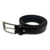 Men's Leather Belt, Black Trouser Belts for Men, 1.25" Wide,