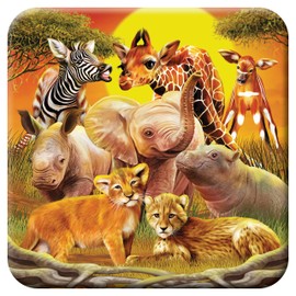 3D LiveLife Cork Coaster - Kissing Cousins from Deluxebase. Lenticular 3D Safari Coasters. Non-Slip Table Coasters Featuring Original Artwork by Michael Searle. Ideal for Home Decor.