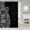 Guitar Bath Curtain Music Themed Guitar Shower Curtain Guitar Instruments