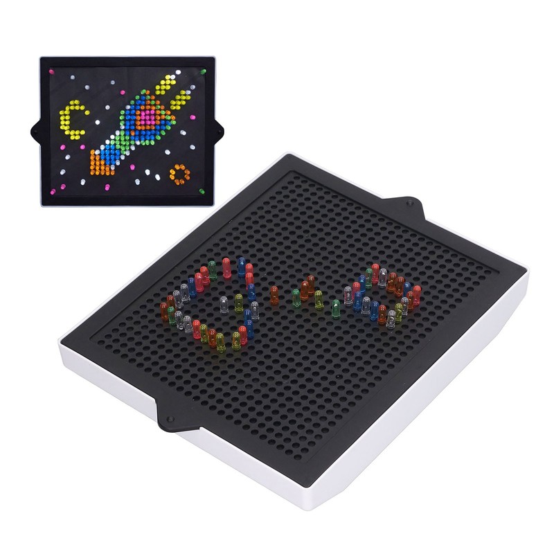 Kids DIY Inserting LED Lamp Multi Flashing Modes Develop Intelligence