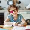 OzEssence 6 Pcs Pink Eye Patches for Kids, Reusable Eyepatch