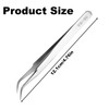 Precision Tweezers, Stainless Steel Fine Tip Curved Craft Tweezers Professional