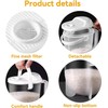 Moncer Rice Washing Bowl Colander, Rice Washing Bowl with Strainer