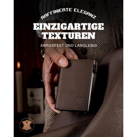 DODENSHA MagSnap Pepple Men's Wallet I Slim Wallet with XL Coin Compartment I Credit Card Holder Wallet Men for 10+ Cards I Wallets for Men I Wallet Men I RFID Protection, brown, Modern