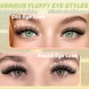 Ruairie Fluffy Cluster Lashes D Curl Volume Individual Eyelashes Clusters