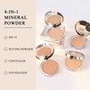Freeorr 4-in-1 Mineral Pressed Powder, SPF 35 Powder Foundation with