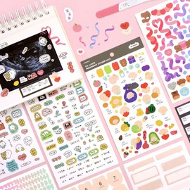 coney tail Conytail Ultrasound Album Pregnancy Sticker Decoration Set of 10 types / 코니테일 초음파앨범 임신 주수스티커 꾸미기 세트 10종